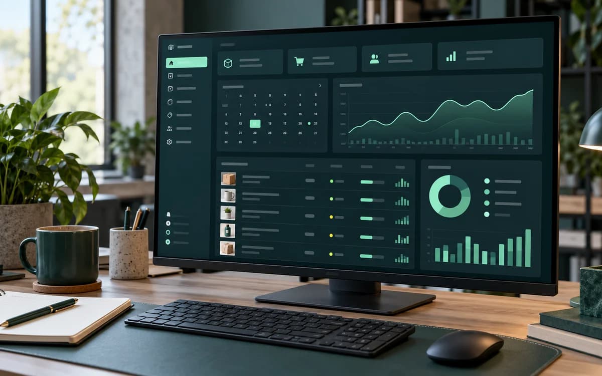 Management system with organized information